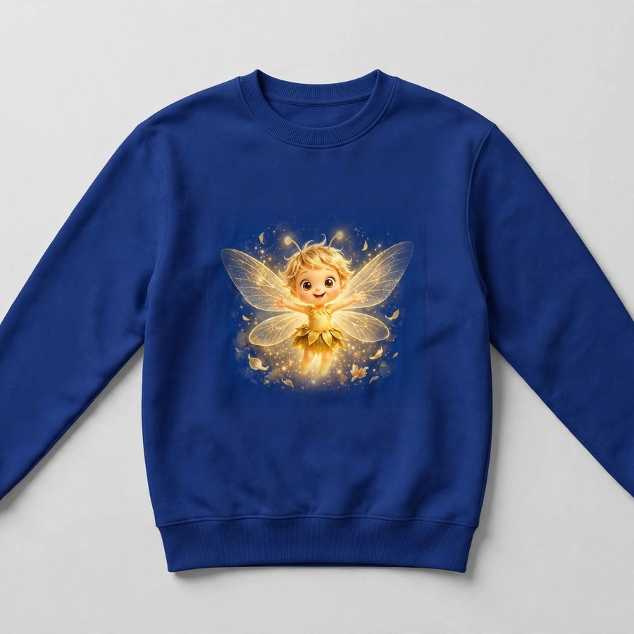 Royal blue solo Glimmer crewneck sweatshirt