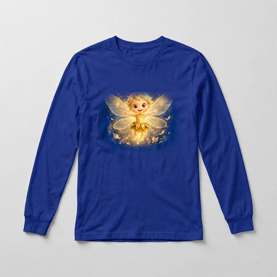Royal blue solo Glimmer long-sleeve shirt